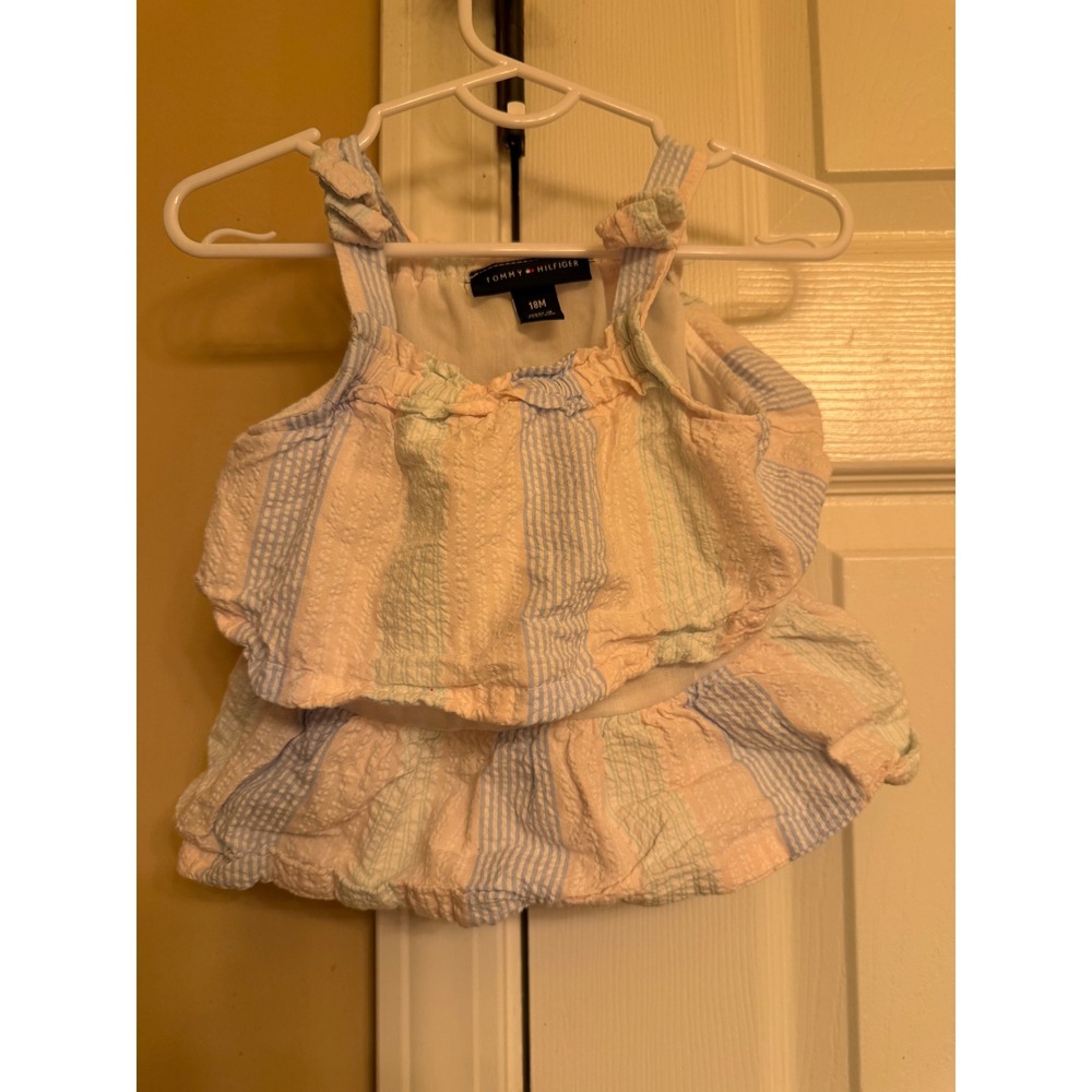 18 months ruffle shirt, Tommy Hilfiger.
